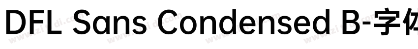DFL Sans Condensed B字体转换